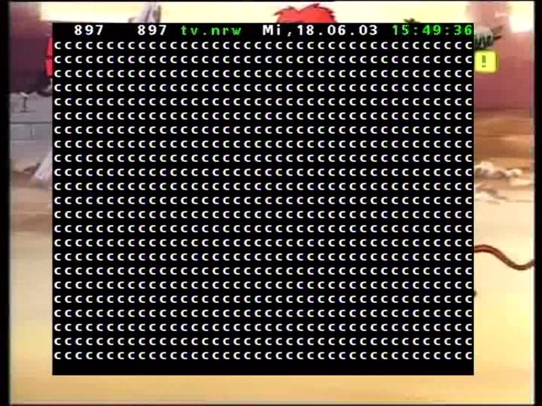Testseite 897 im tv.nrw Teletext